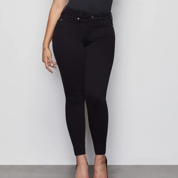 GOOD American Good Legs Jeans Black Size 15 - Picture 1 of 13